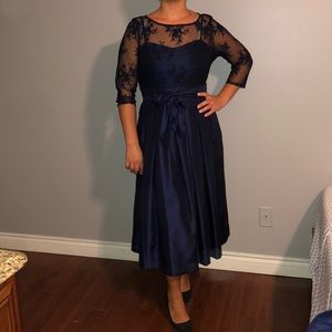 Navy blue formal dress
